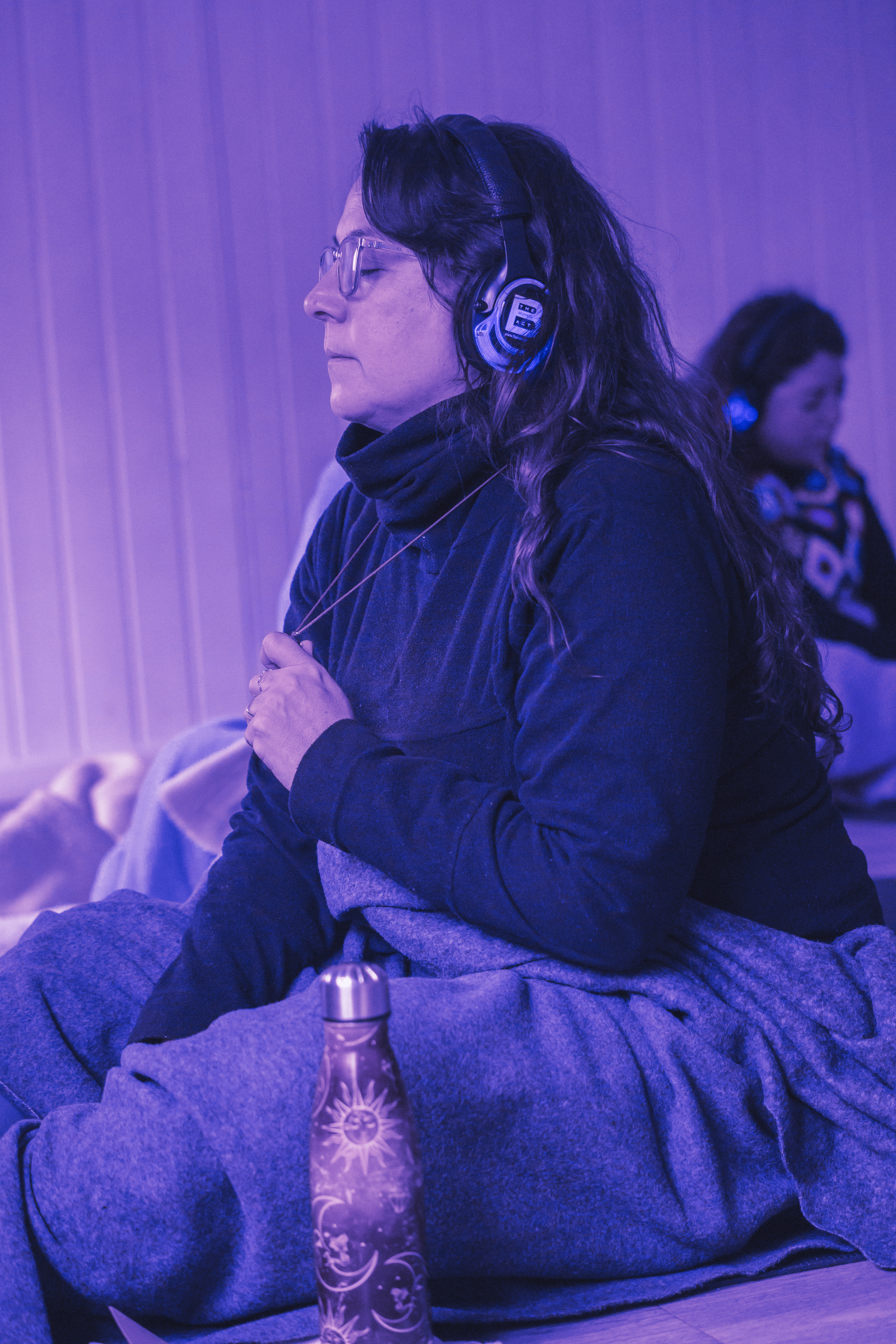 Participante de la experiencia de Breathwork